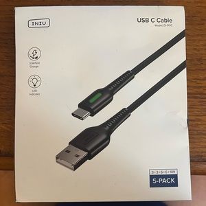 INIU USB-C Cable 5-pack